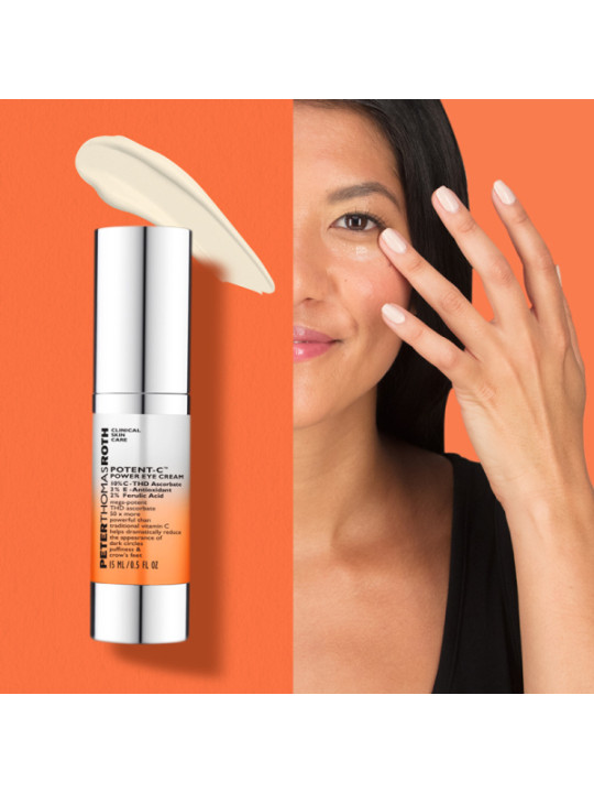 Антиоксидантний крем для шкіри навколо очей з вітаміном С Peter Thomas Roth Potent C Power Eye Cream, 15 мл