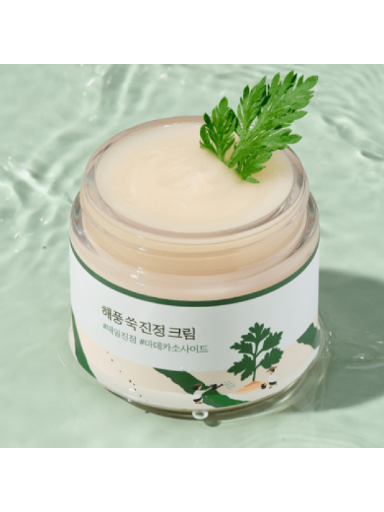 Заспокійливий крем з морським полином Round Lab Mugwort Calming Cream, 80 мл