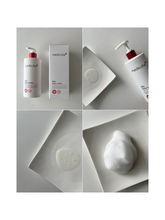 Протизапальний гель для душу з кислотами Medicube Red Acne Body Wash, 400 г