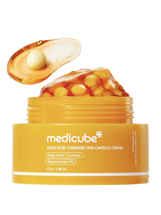 Освітлювальний капсульний крем з койєвою кислотою та куркумою Medicube Kojic Acid Turmeric Vita Capsule Cream, 53 г